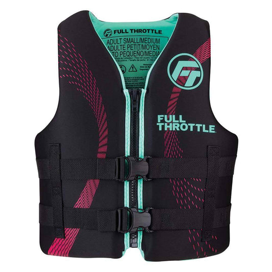 Life Vests - Full Throttle Adult Rapid-Dry Life Jacket - S/M - Aqua/Black [142100-505-030-22]