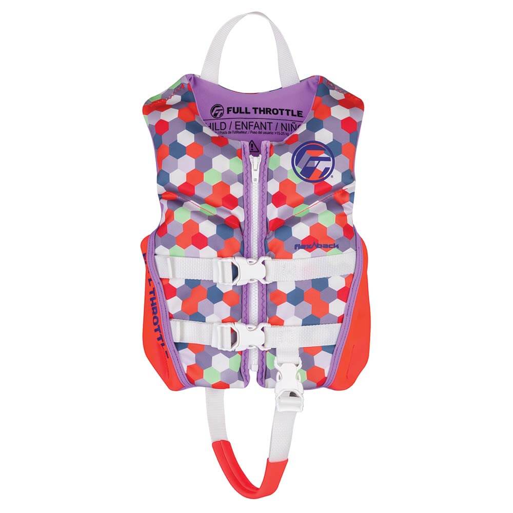 Life Vests - Full Throttle Child Rapid-Dry Flex-Back Life Jacket - Pink [142500-105-001-22]