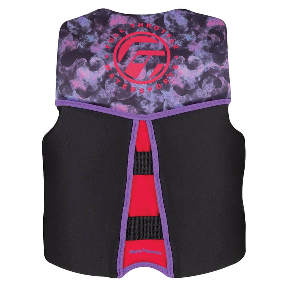 Life Vests - Full Throttle Youth Rapid-Dry Flex-Back Life Jacket - Pink/Black [142500-105-002-22]