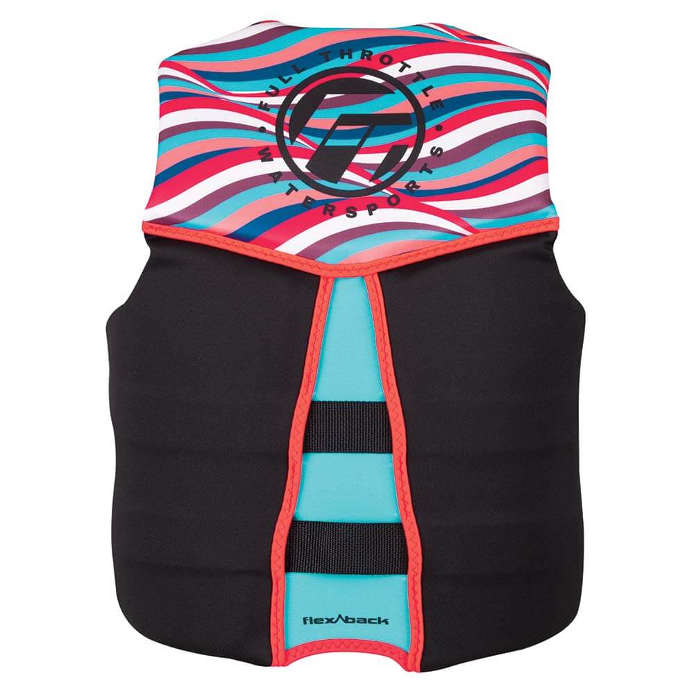 Life Vests - Full Throttle Womens Rapid-Dry Flex-Back Life Jacket - Womens XS - Pink/Black [142500-105-810-22]