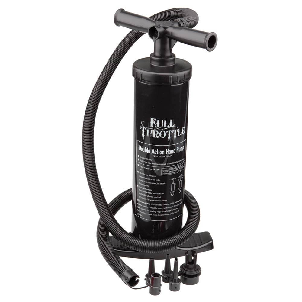 Air Pumps - Full Throttle Dual Action Hand Pump - Black [310100-700-999-12]