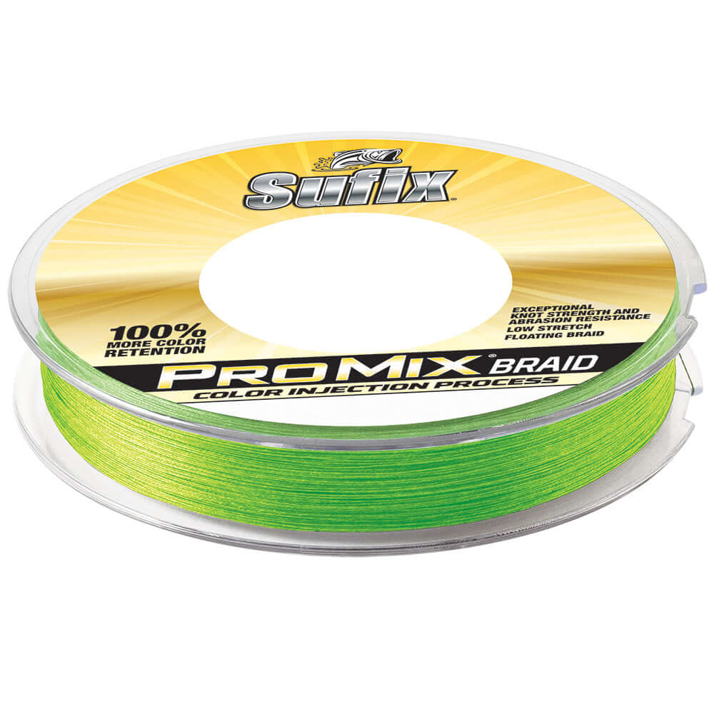 Sufix ProMix Braid - 10lb - Neon Lime - 300 yds [630-110L] - wetsquad