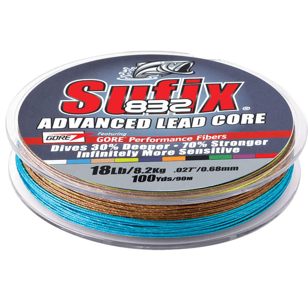 Sufix 832 Advanced Lead Core - 12lb - 10-Color Metered - 100 yds [658-112MC] - wetsquad