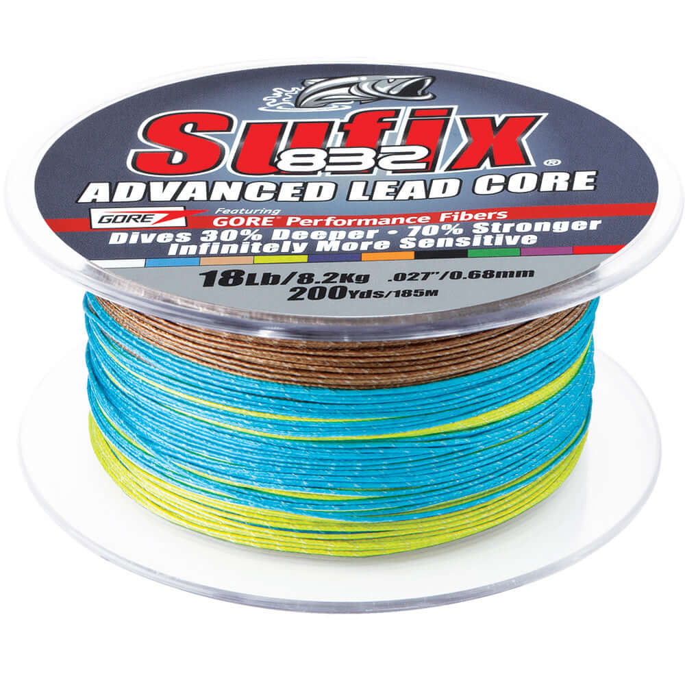 Sufix 832 Advanced Lead Core - 12lb - 10-Color Metered - 200 yds [658-212MC] - wetsquad