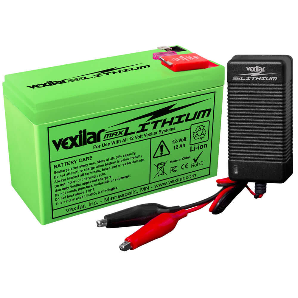 Vexilar 12V - 12 AH MAX Lithium Battery w/V-420L Rapid Charger [V-220L] - wetsquad