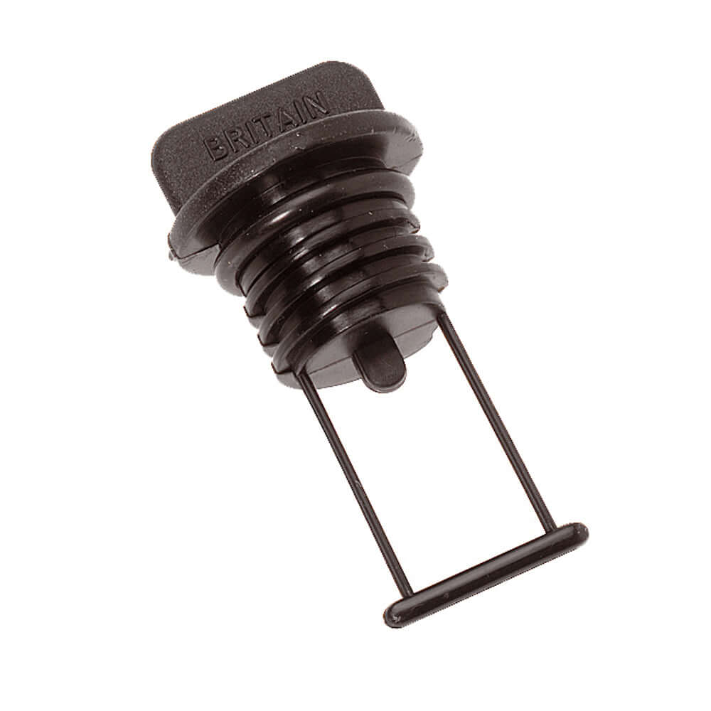 Barton Marine Drain Plug - Black 15mm (19/32") [42357] - wetsquad